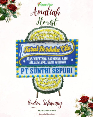 Papan Bunga Duka di Cimara