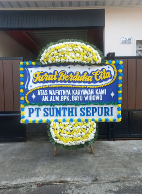 Papan Bunga Duka di Cimara