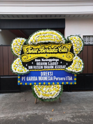 Papan Bunga Duka di Cimara